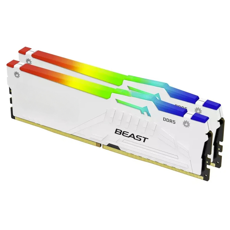 Kingston FURY White RGB 32G(2x - 64Gb Ddr5 6000Mhz Cl30 2X32Gb Desktop review and price